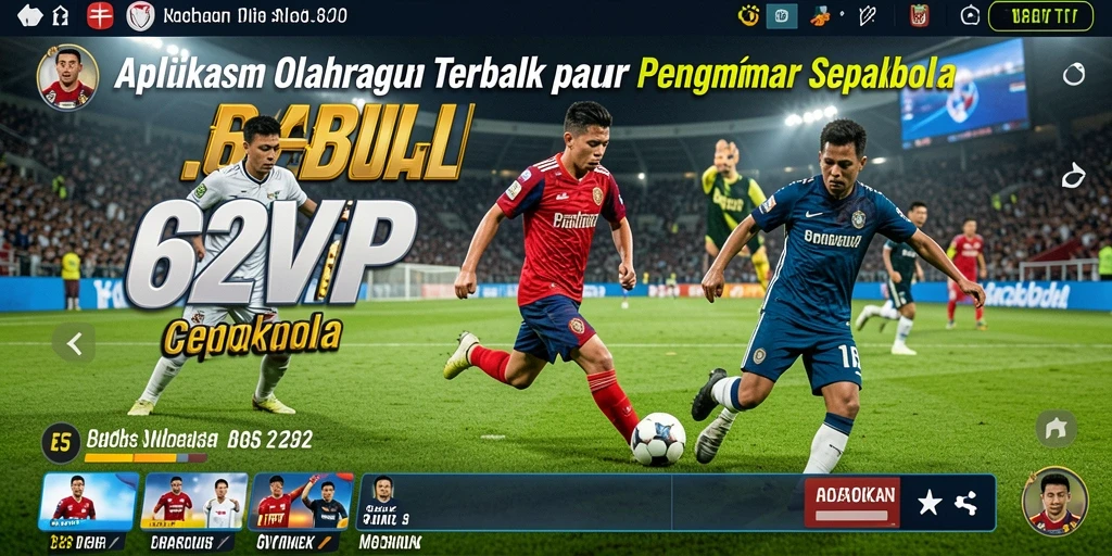 Tampilan gameplay 62VIP dengan info langsung olahraga.
