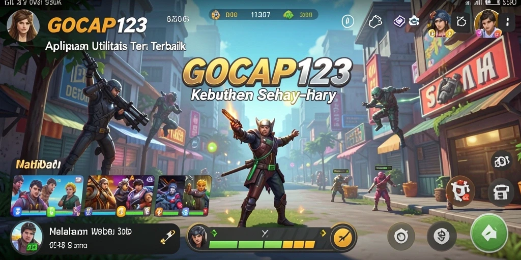 Tampilan antarmuka GOCAP123 yang intuitif dan menarik.