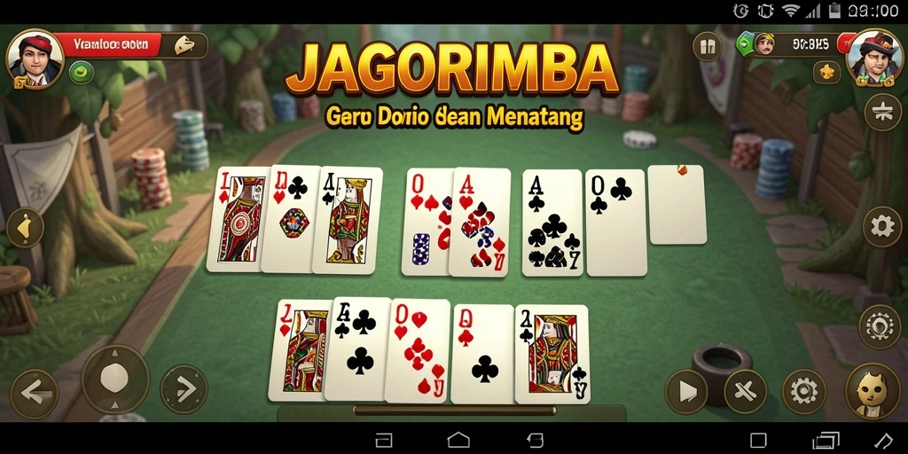 Screenshot JAGORIMBA menampilkan gameplay seru permainan Domino.