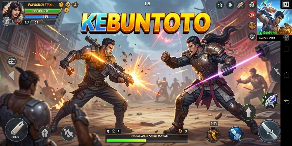 Tampilan gameplay KEBUNTOTO dengan aksi mendebarkan.
