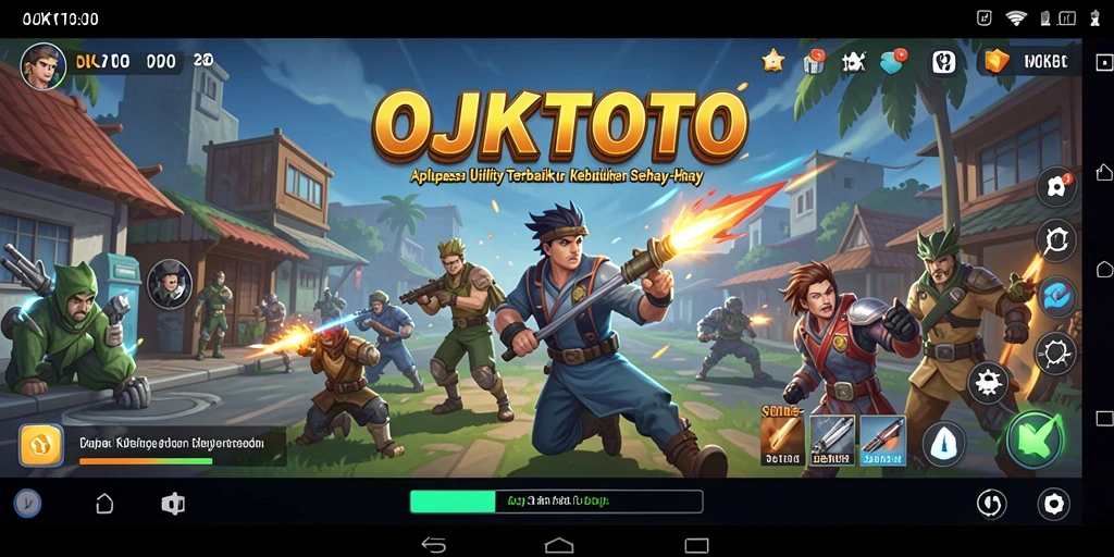 Tangkapan layar OJKTOTO menampilkan antarmuka aplikasi Utility yang intuitif.