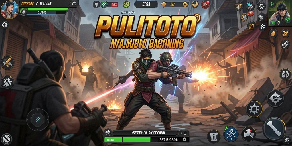 Gameplay seru di PULITOTO dengan pertempuran aksi yang mendebarkan.