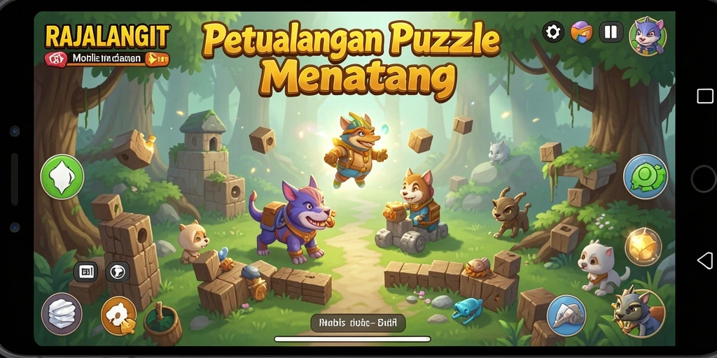 Gameplay menantang dari RAJALANGIT yang seru dan adiktif.