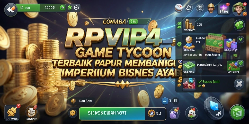 Tampilan gameplay <strong>RPVIP4</strong> dengan desain bisnis yang kreatif dan interaktif.