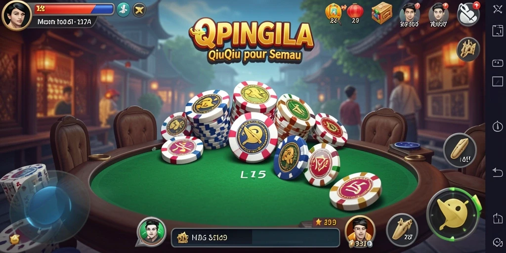 Tampilan gameplay QiuQiu yang mengasyikkan di SPINGILA.