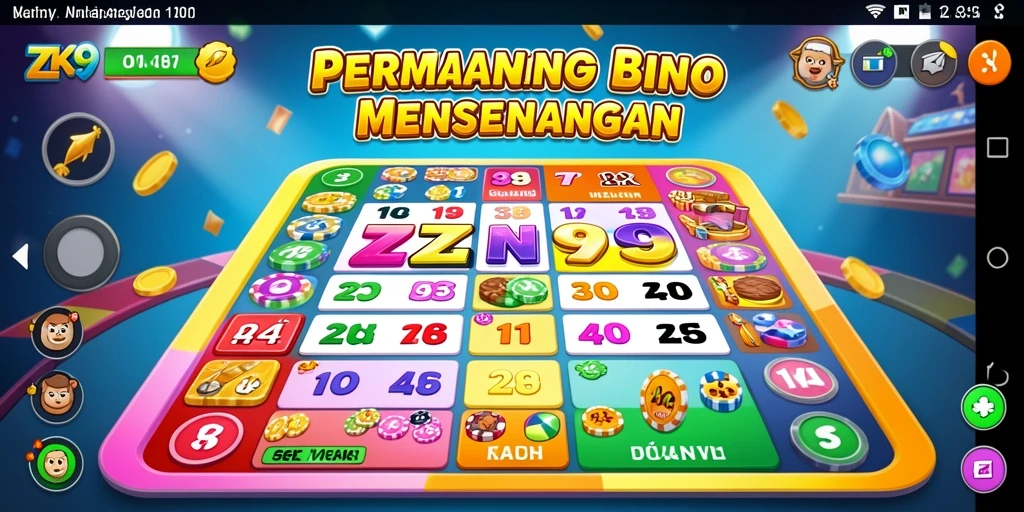 Tampilan gameplay seru dalam permainan Bingo ZK9.